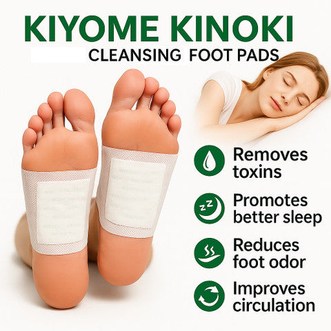 🌸 Pack of 2 Kiyome Kinoki Detox Foot Patches – Natural Cleansing Pads. ✨