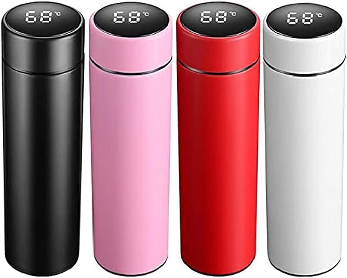 Insulated Smart Water Bottle – 500ml LED Temperature Display Flask