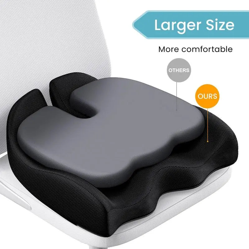 Comfort Car Seat Cushion – Portable Support for Lower Back & Tailbone Relief