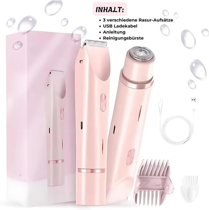 SilkySplash 2-in-1 Women's Razor & Trimmer – Waterproof & Gentle