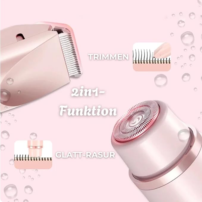 SilkySplash 2-in-1 Women's Razor & Trimmer – Waterproof & Gentle