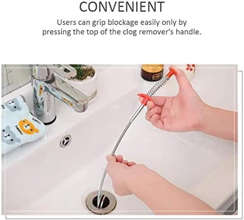 Flexible Drain Snake Tool – Remove Hair & Kitchen Clogs Fast