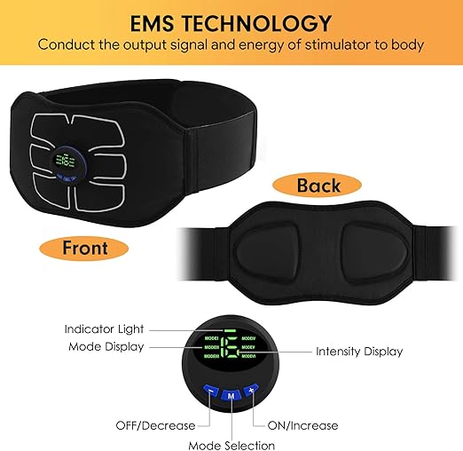 Smart ABS Stimulator – Electric Abdominal Toning Belt for Men & Women