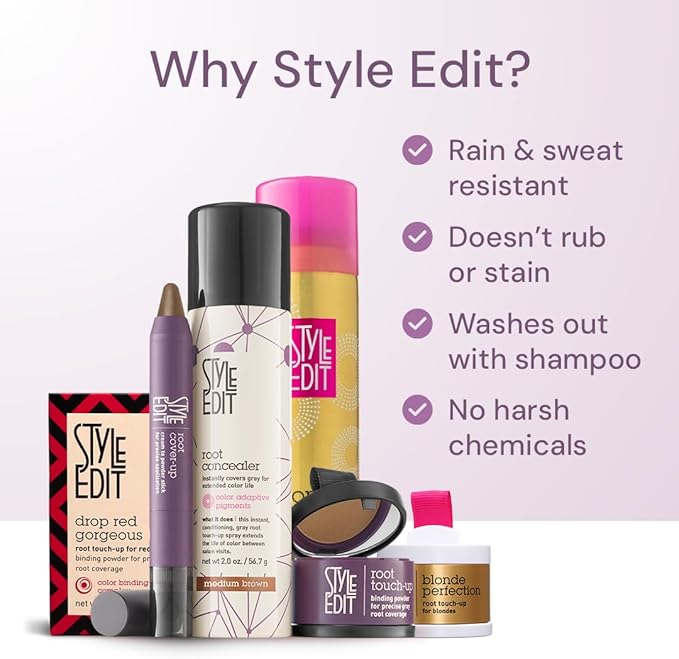 Style Edit Root Cover Up Stick – Instant Black Root Concealer