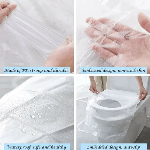 Hygienic Waterproof Toilet Seat Protectors – Portable Disposable Covers