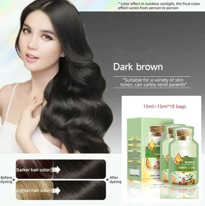 Herbal Bubble Hair Dye Shampoo – Color & Nourish in One Step