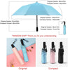 Portable Umbrella with Fan, UPF 50+ Sun and Rain Umbrella Travel Umbrella with Personal Cooling Fan, 2600mAh USB Rechargeable, Folding Compact Umbrella for Hot Summer