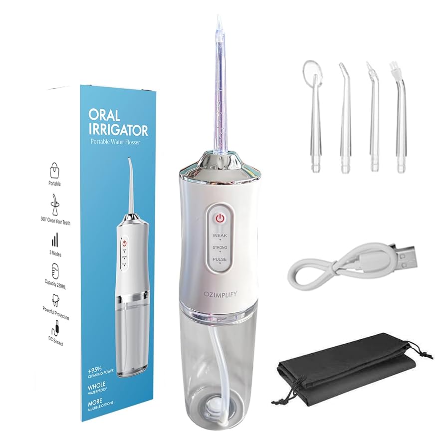 Cordless Dental Water Flosser – 3 Modes