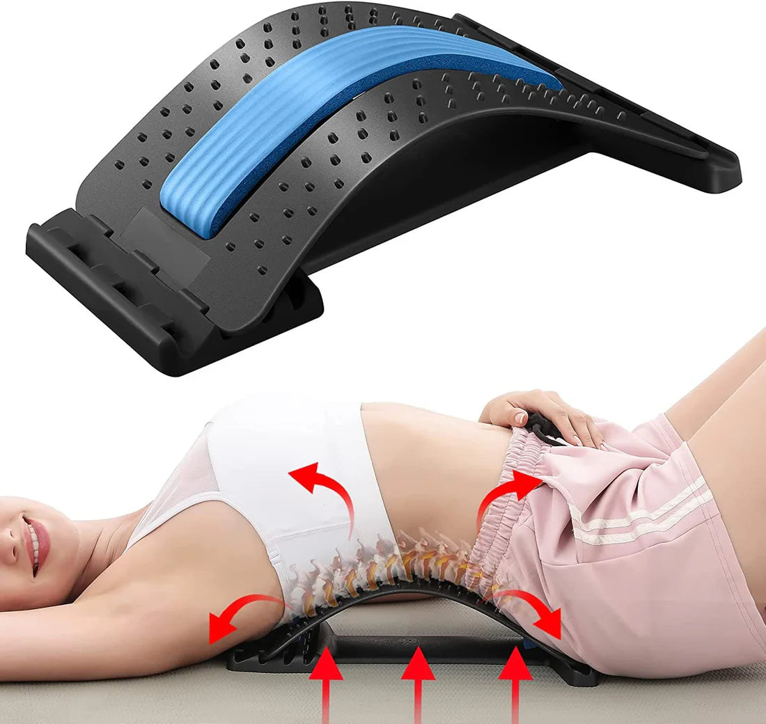 Revolutionize Your Comfort: Advanced Back Stretcher with Adjustable Cracking Device! 🌟