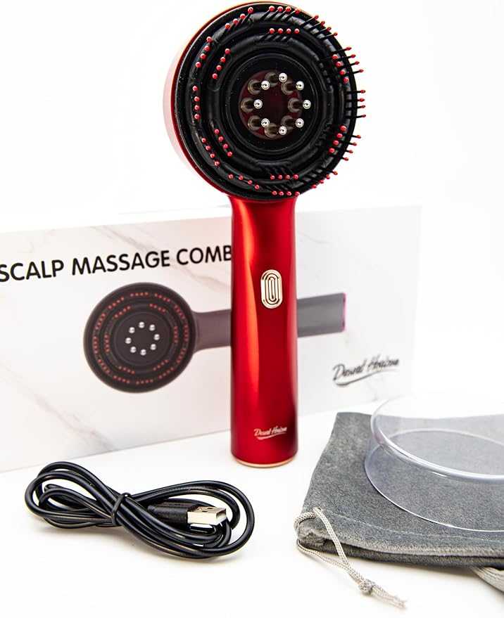 Scalp Massage Brush with Oil Applicator – Hair Growth & Relaxation