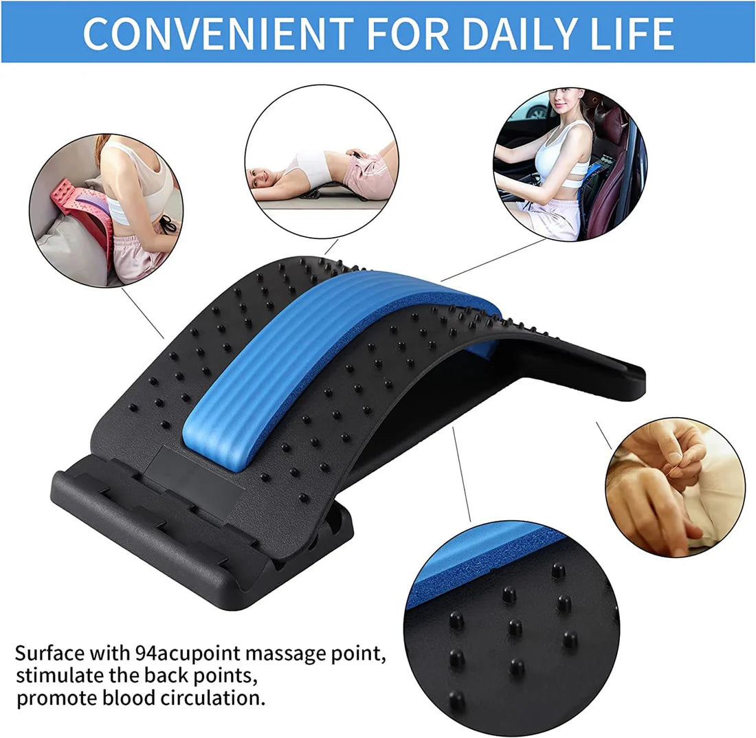 Revolutionize Your Comfort: Advanced Back Stretcher with Adjustable Cracking Device! 🌟