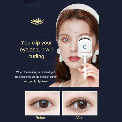 Electric Heated Eyelash Curler" Beauty 🌟🔥