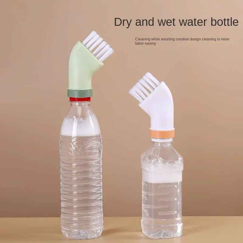 Portable Bottle-Connected Cleaning Brush for Easy Washing