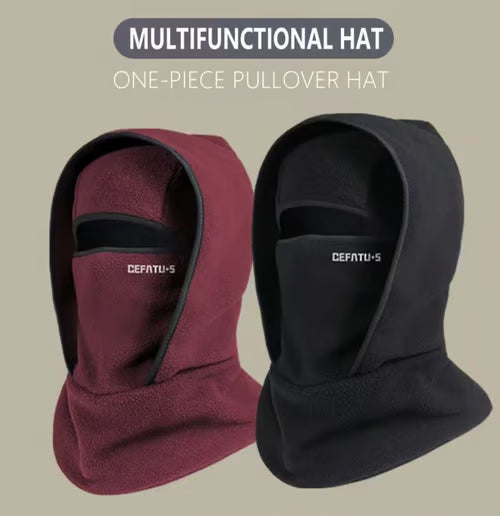 Outdoor Winter Warm Hat with Neckband – Cozy Protection for Cold Weather