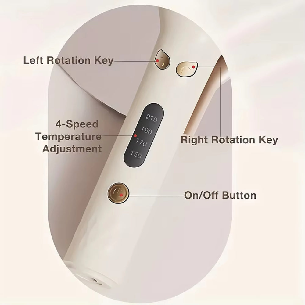 Automatic Hair Curling Iron – Rotating Ceramic Barrel for Effortless Curls