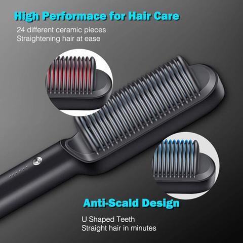 Hair Straightener Comb silky hair