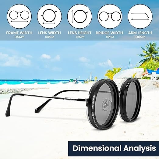 Adjustable Vision Glasses – Universal Focus Correction Eyewear for Reading & Distance | Adjustable Lens Power for Men & Women
