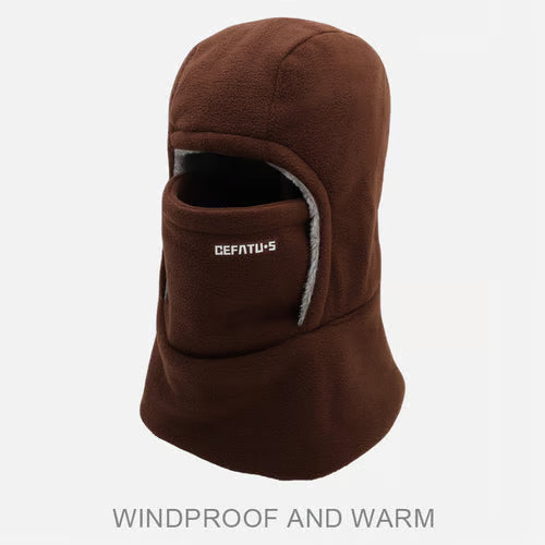 Outdoor Winter Warm Hat with Neckband – Cozy Protection for Cold Weather