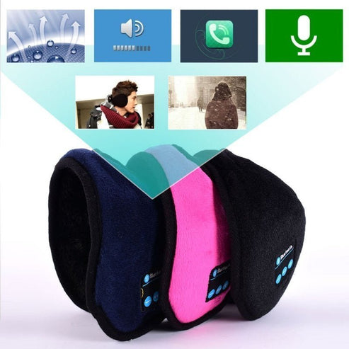 Wireless Bluetooth Earmuffs with Mic – Winter Ear Warmer Headphones