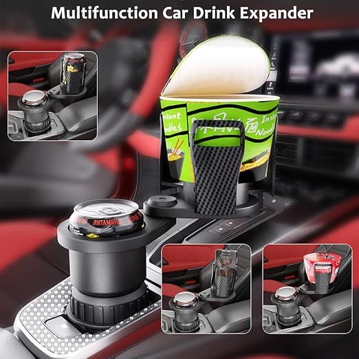 Car Cup Holder Extender 2-in-1