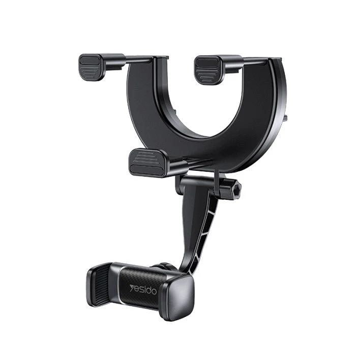 Rearview Mirror Phone Holder – 450° Rotating Universal Car Mount