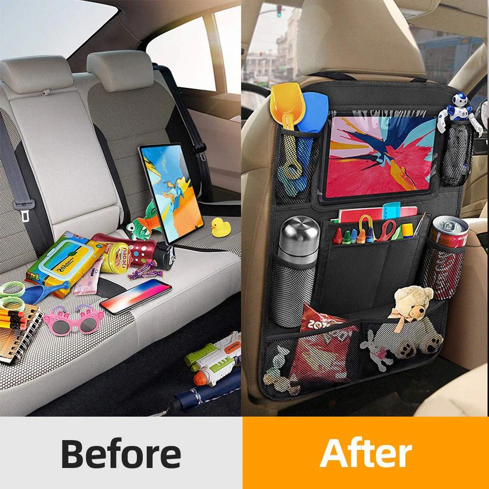 Car Seat Mommy Hanging Organizer Bag – Back Seat Storage Pocket (52×29cm)