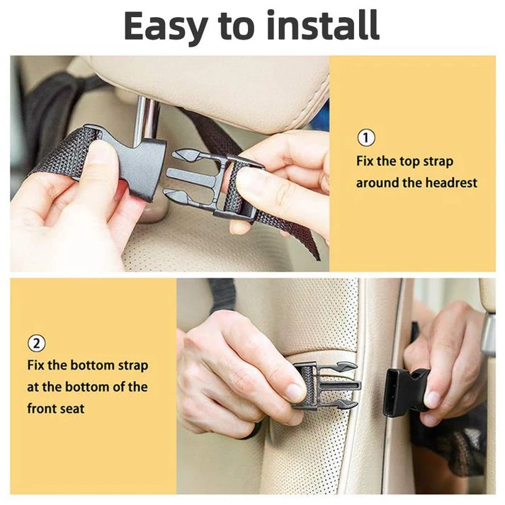 Car Seat Mommy Hanging Organizer Bag – Back Seat Storage Pocket (52×29cm)