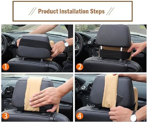 Ergonomic Car Seat Headrest Pillow – Neck & Spine Support