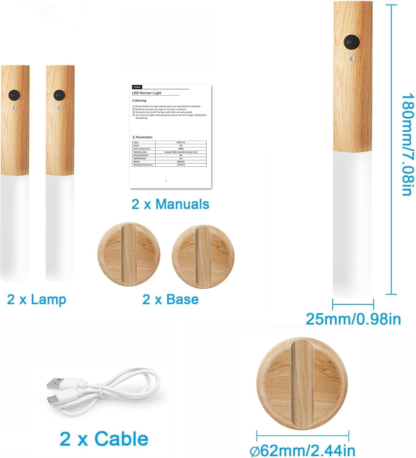 Smart Motion Sensor Night Light – Magnetic & LED