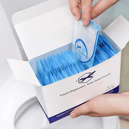 Hygienic Waterproof Toilet Seat Protectors – Portable Disposable Covers
