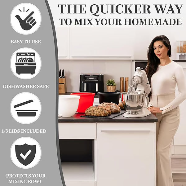 KitchenAid Mixer Silicone Bowl Liner – Easy-Clean Mixing Accessory