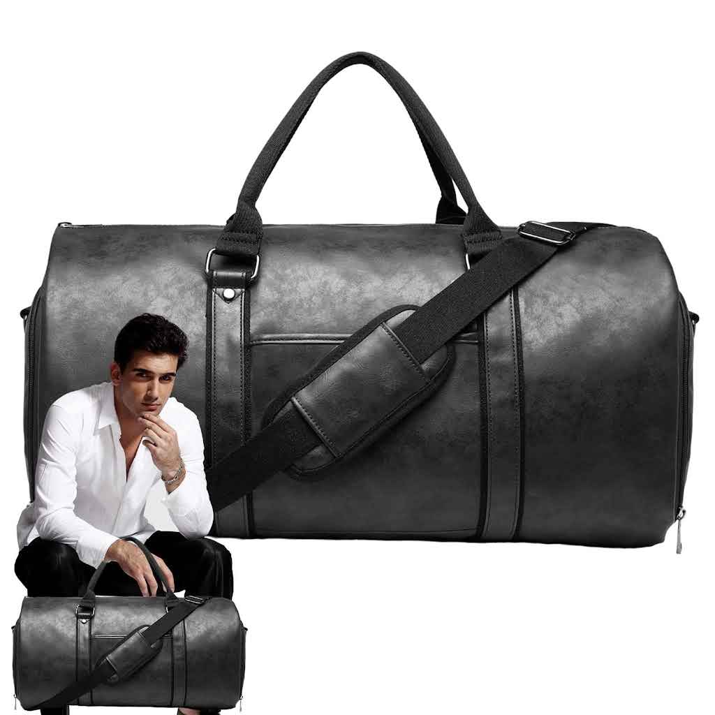 Convertible Garment Bag for Travel – Hanging Suitcase Duffel for Men & Women