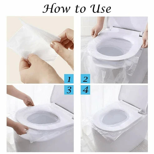 Hygienic Waterproof Toilet Seat Protectors – Portable Disposable Covers