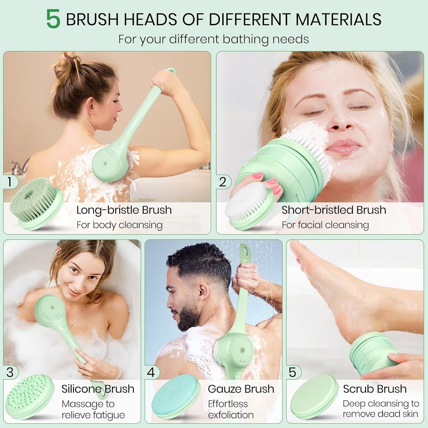 Electric Body Brush – Shower & Back Scrubber