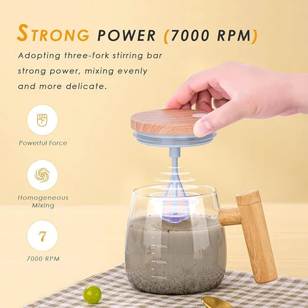 Electric Mixing Cup 400ml – Automatic Self-Stirring Mug