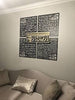 4 Quls with Bismillah acrylic islamic wall art 90 x 90 CM