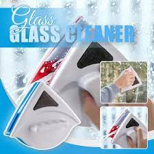 Magnetic Double-Sided Window Glass Cleaner – Refillable Water Tank, Streak-Free Wiper for High-Rise & Home Use