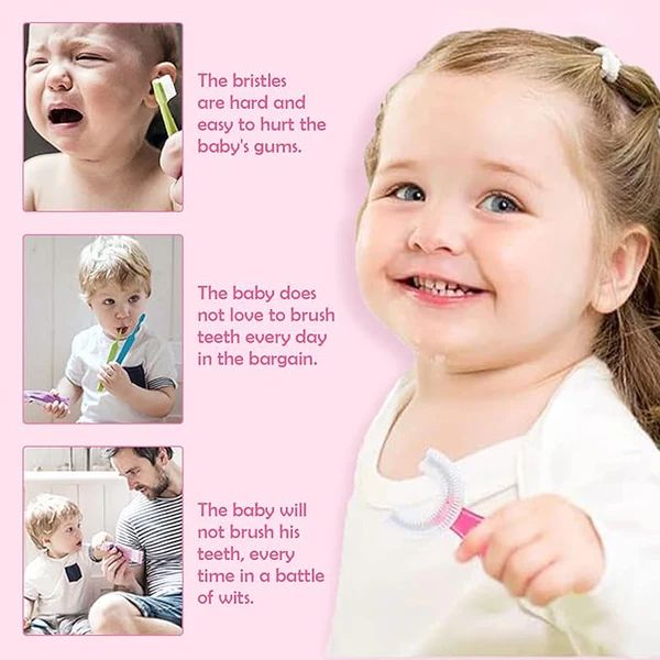 Kids U-Shaped Toothbrush – 360° Gentle Cleaning