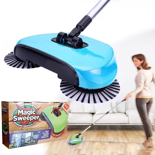 360° Silent Push Sweeper – No-Electric Cleaner