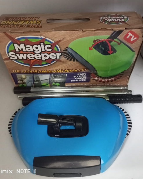 360° Silent Push Sweeper – No-Electric Cleaner