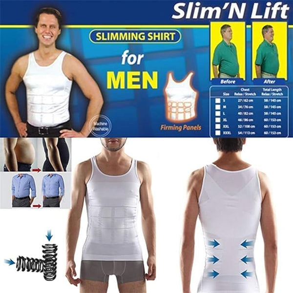 Men’s Slimming Body Shapewear – Compression Vest for Fat Burning & Body Shaping