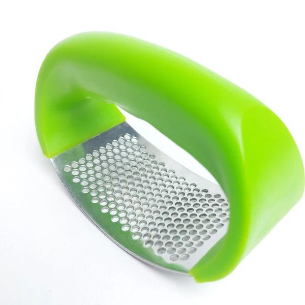 Stainless Steel Garlic Press – Ergonomic Rocker Mincer Tool