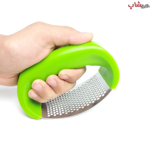 Stainless Steel Garlic Press – Ergonomic Rocker Mincer Tool