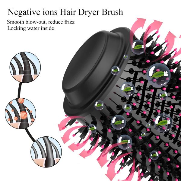 One Step Hair Dryer Brush – 4-in-1 Hot Air Styler for Smooth & Voluminous Hair