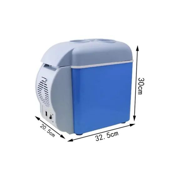 Portable Mini Car Refrigerator 7.5L – 12V Thermoelectric Car Fridge for Travel & Camping