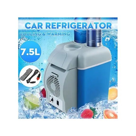 Portable Mini Car Refrigerator 7.5L – 12V Thermoelectric Car Fridge for Travel & Camping