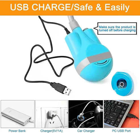 Rechargeable Portable Shower for Camping, Hiking & Beach Trips