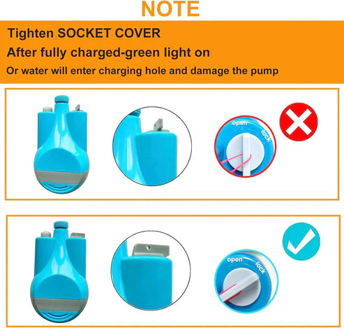 Rechargeable Portable Shower for Camping, Hiking & Beach Trips