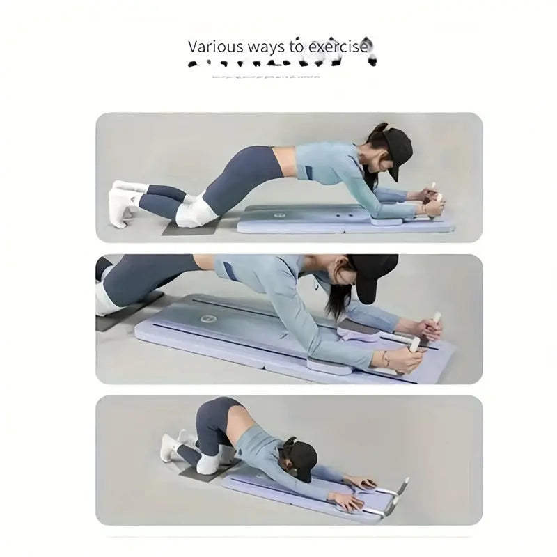 Multi-Functional Core Training Fitness Slider, PP Material, Automatic Rebound Abdominal Muscle Trainer