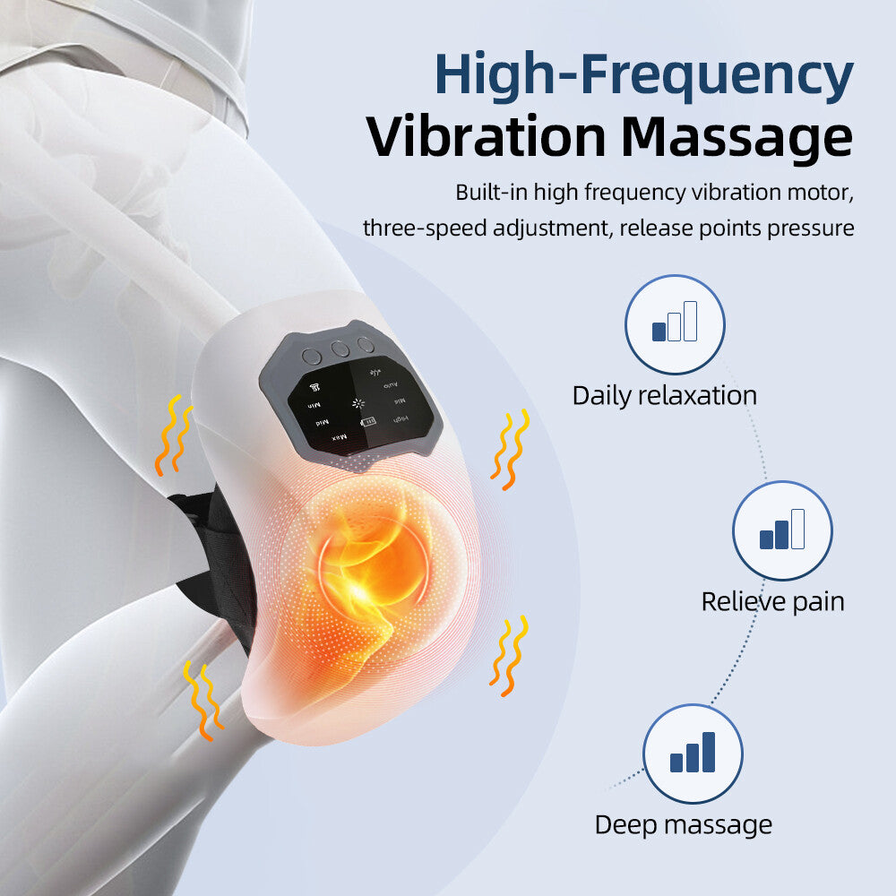 Portable Electric Knee Massager – Heat, Vibration & Red Light Therapy